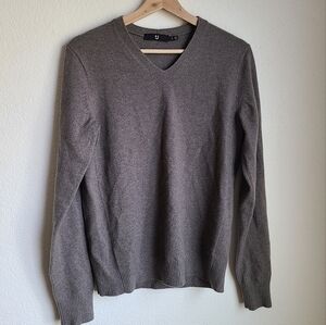 Uniqlo +J V-neck Cashmere Polyemide Wimen's sweater gray size small